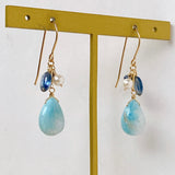 Larimar summer earrings 