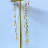 Heliodor 5 long long earrings 