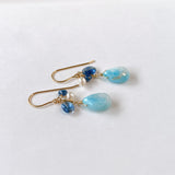 Larimar summer earrings 