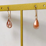 Large Oregon sunstone earrings A