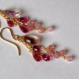 Ametrine, malaya garnet, and spinel earrings