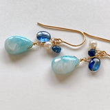 Larimar summer earrings 