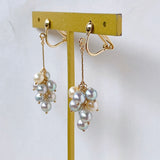 Baby Akoya bushy earrings 