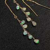 [Exclusively for Yuka] 5 rows of opal American earrings