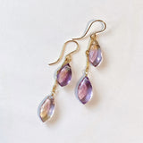 Ametrine double earrings