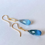 London blue topaz earrings