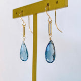 London blue topaz earrings