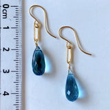 London blue topaz earrings