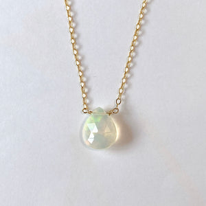 Ethiopian opal necklace pear shape