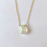 Ethiopian opal necklace pear shape