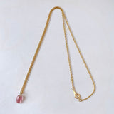 pink tourmaline necklace