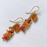 sapphire osmanthus earrings