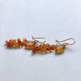 sapphire osmanthus earrings