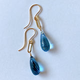 London blue topaz earrings