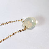 Ethiopian opal necklace pear shape