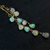 [Exclusively for Yuka] 5 rows of opal American earrings