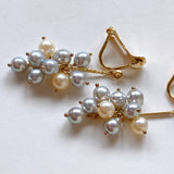 Baby Akoya bushy earrings 