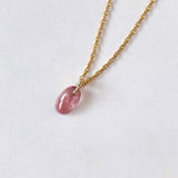 pink tourmaline necklace