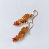 sapphire osmanthus earrings