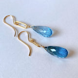 London blue topaz earrings