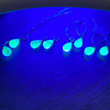 Hyalite opal single earrings