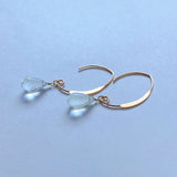 Hyalite opal single earrings