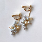 Baby Akoya bushy earrings 