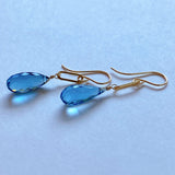 London blue topaz earrings