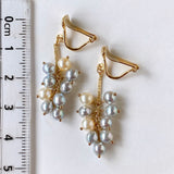 Baby Akoya bushy earrings 