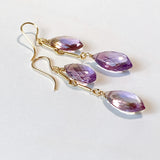 Ametrine double earrings