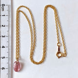 pink tourmaline necklace