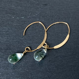 Hyalite opal single earrings