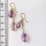 Ametrine double earrings