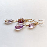 Ametrine double earrings