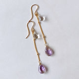 ametrine and crystal earrings 