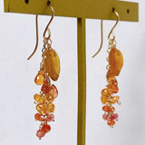 sapphire osmanthus earrings