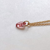 pink tourmaline necklace