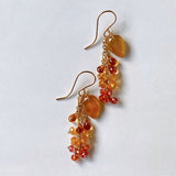 sapphire osmanthus earrings