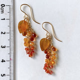 sapphire osmanthus earrings