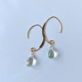 Hyalite opal single earrings