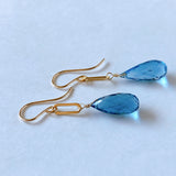 London blue topaz earrings