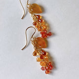 sapphire osmanthus earrings