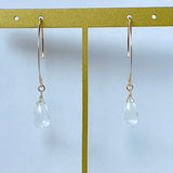 Hyalite opal single earrings