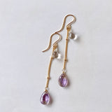 ametrine and crystal earrings 