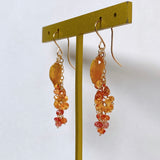 sapphire osmanthus earrings