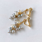 Baby Akoya bushy earrings 