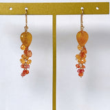 sapphire osmanthus earrings