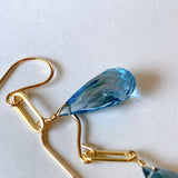 London blue topaz earrings