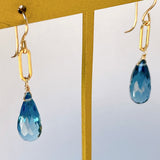 London blue topaz earrings