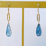 London blue topaz earrings